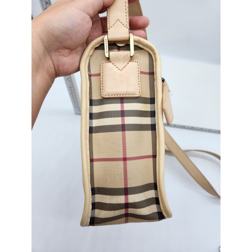 Burberry Beige and Black Check Crossbody Bag - Picture 5 of 15